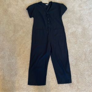 Black button up jumpsuit